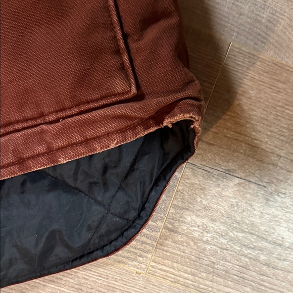 Vintage Carhartt Workwear Men's Rust Brown Clay Lined Vest - Picture 4 of 14